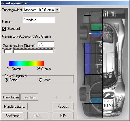 Verwalten - Gewichte