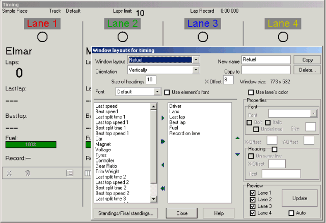 Configuration of timing window